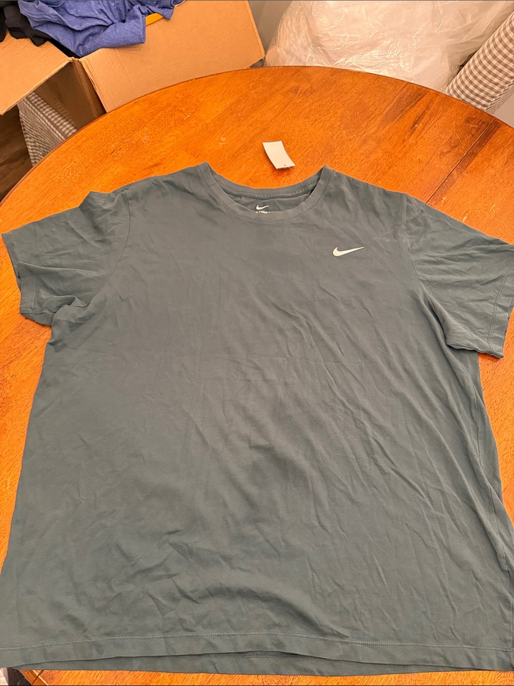 Nike Short-Sleeve Crew T-Shirt in Slate Blue green xxxl